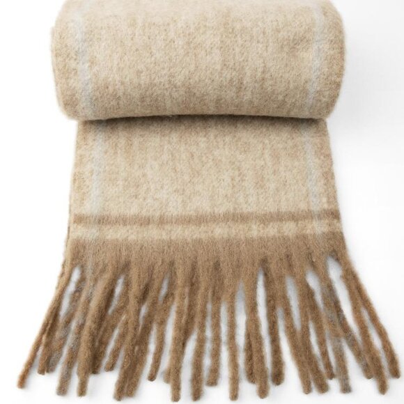 ZARA FRINGED SCARF - Picture 5 of 7